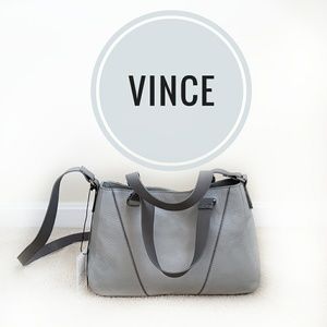 VINCE Gray Leather Crossbody bag 💕